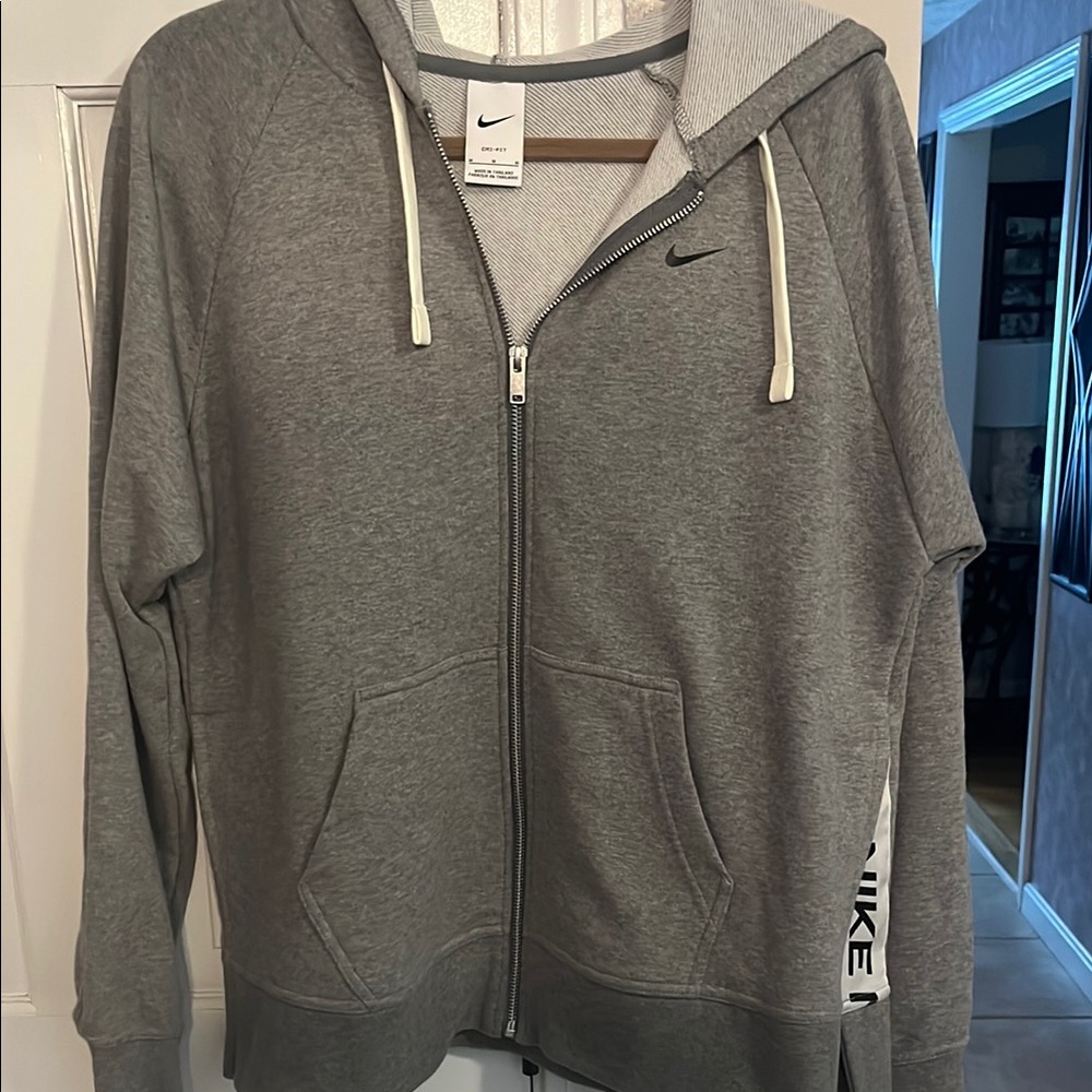 Nike Gray Zip-Up Hoodie